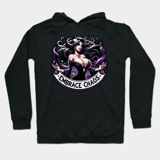 Embrace Chaos - Beautiful Sorceress - Dark Fantasy Hoodie